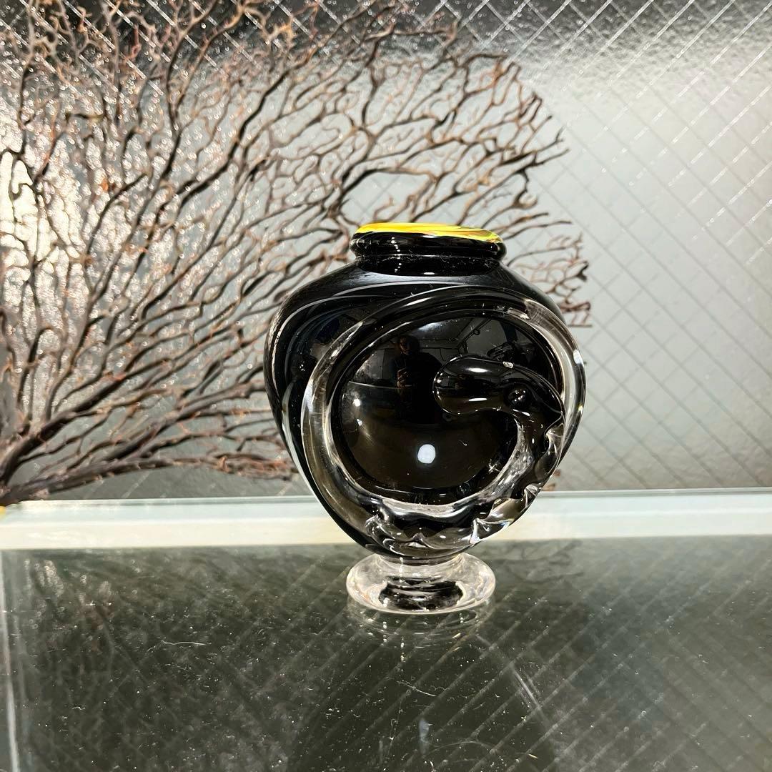 骨董　現代工芸　モダンアート　玉田恭子　雅硝子　花器　花入れ　花瓶　②