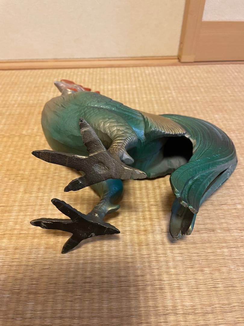 【高級】鉄製　ニワトリ　招福　干支　置物　オブジェ　金属工芸