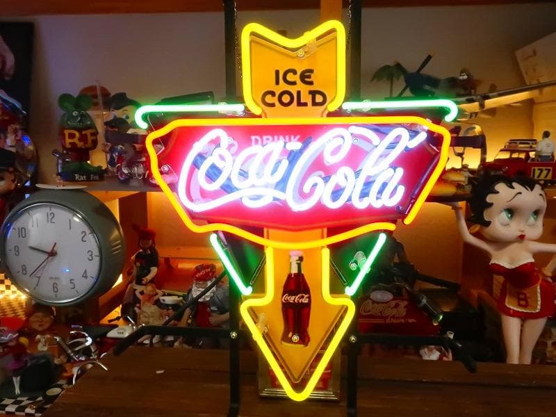 コカコーラ ネオンサイン アロー インテリア ダイナー ガレージ