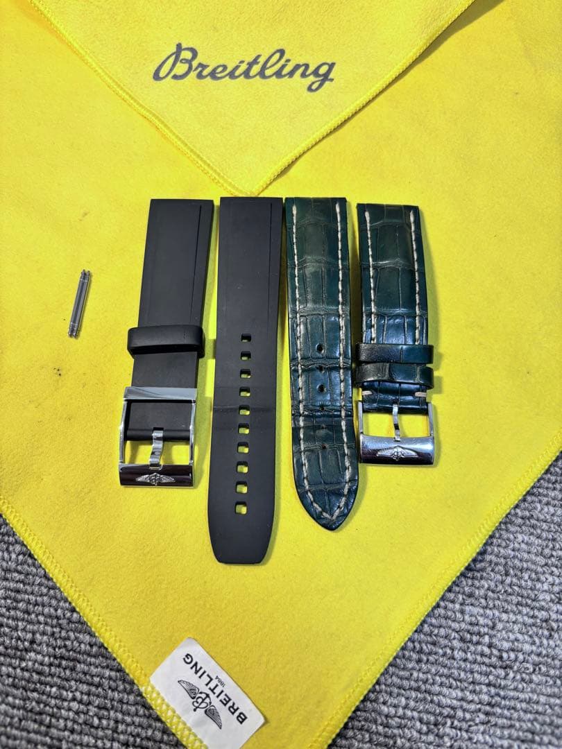 【純正】Breitling ラバーベルトとクロコベルトセット 22-20mm