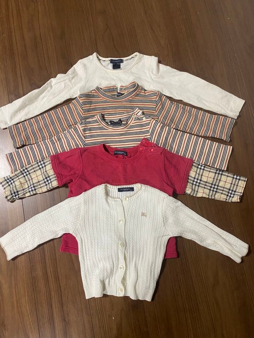 バーバリー 90cm ベビー服 トップスセット 9点