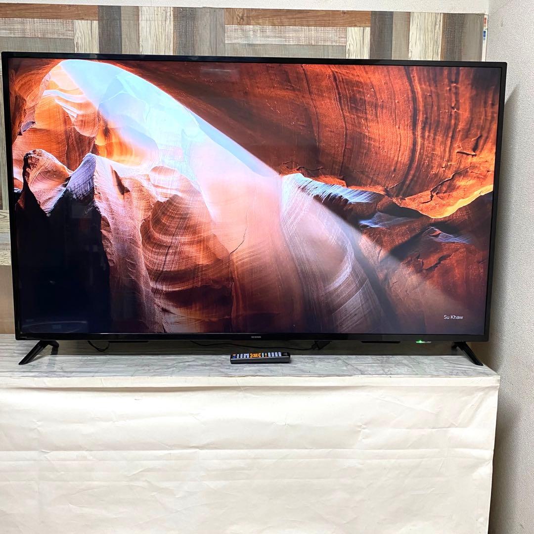 即日受渡❣️全国送料込 3年前購入アイリスオーヤマ65インチ4k液晶ディスプレイ
