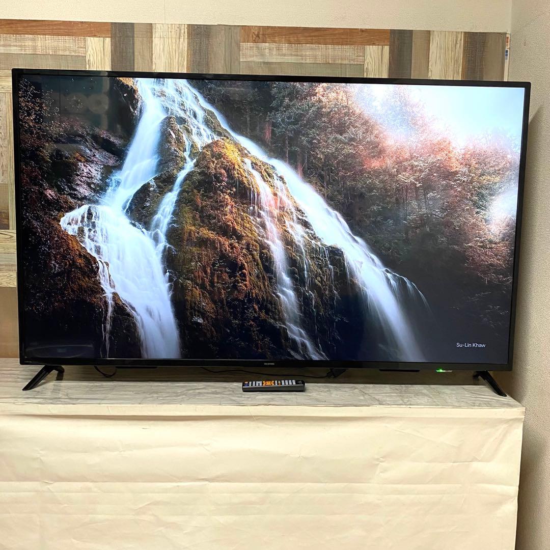 即日受渡❣️全国送料込 3年前購入アイリスオーヤマ65インチ4k液晶ディスプレイ