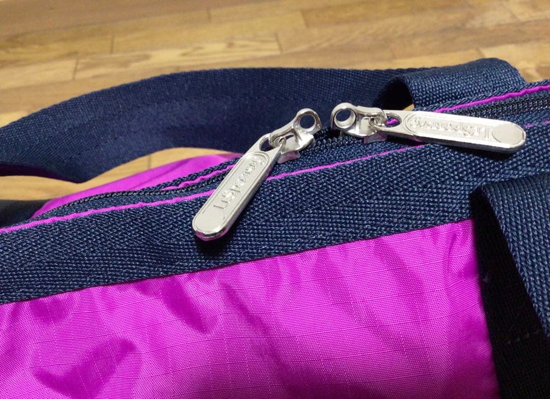 新品　レスポートサック　ラージウィークエンダー　ボストンバッグL ピンクネイビー