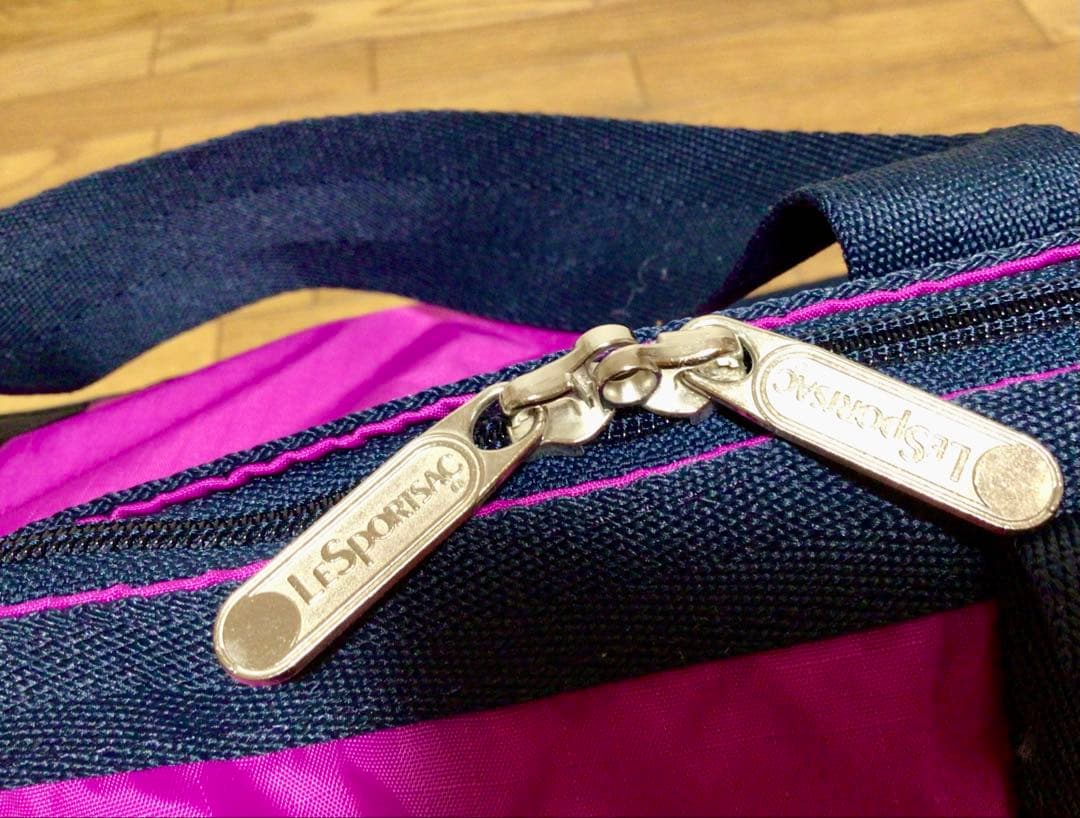 新品　レスポートサック　ラージウィークエンダー　ボストンバッグL ピンクネイビー