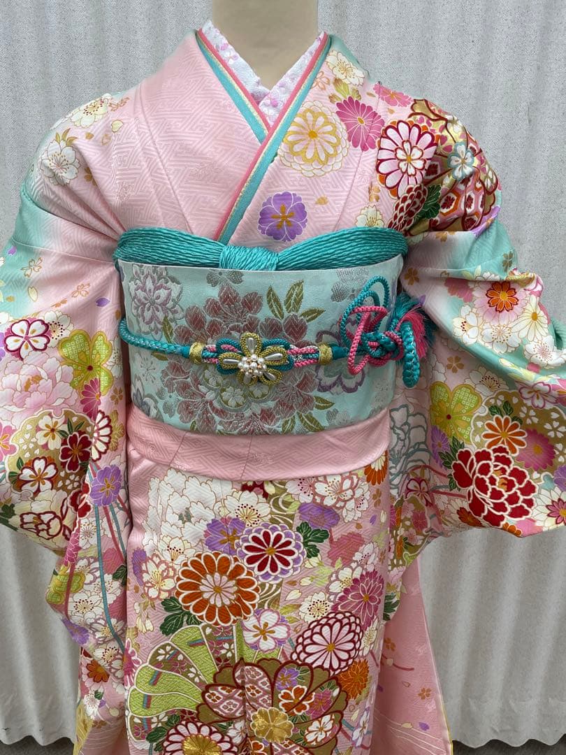 正絹　振袖　フルセット