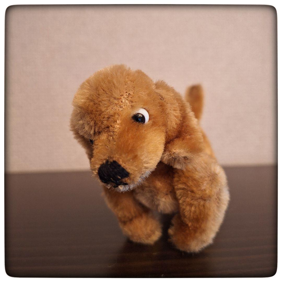 【希少 ミニチュアダックス 13cm】ヴィンテージ ポンチ目 ぬいぐるみ ココア