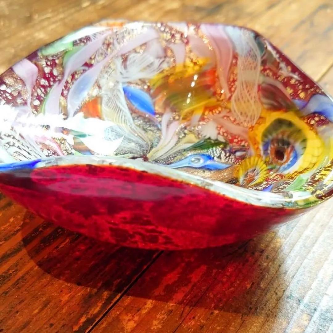 MURANO ムラノ ヴェネチアンガラス 器 小物入れ プレート