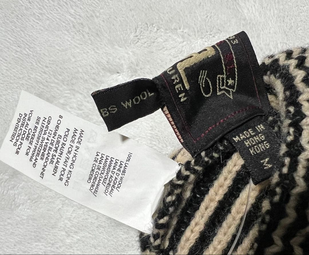 新品 RRL ダブルアールエル ウール ミトン グローブ 手袋 ラルフローレン