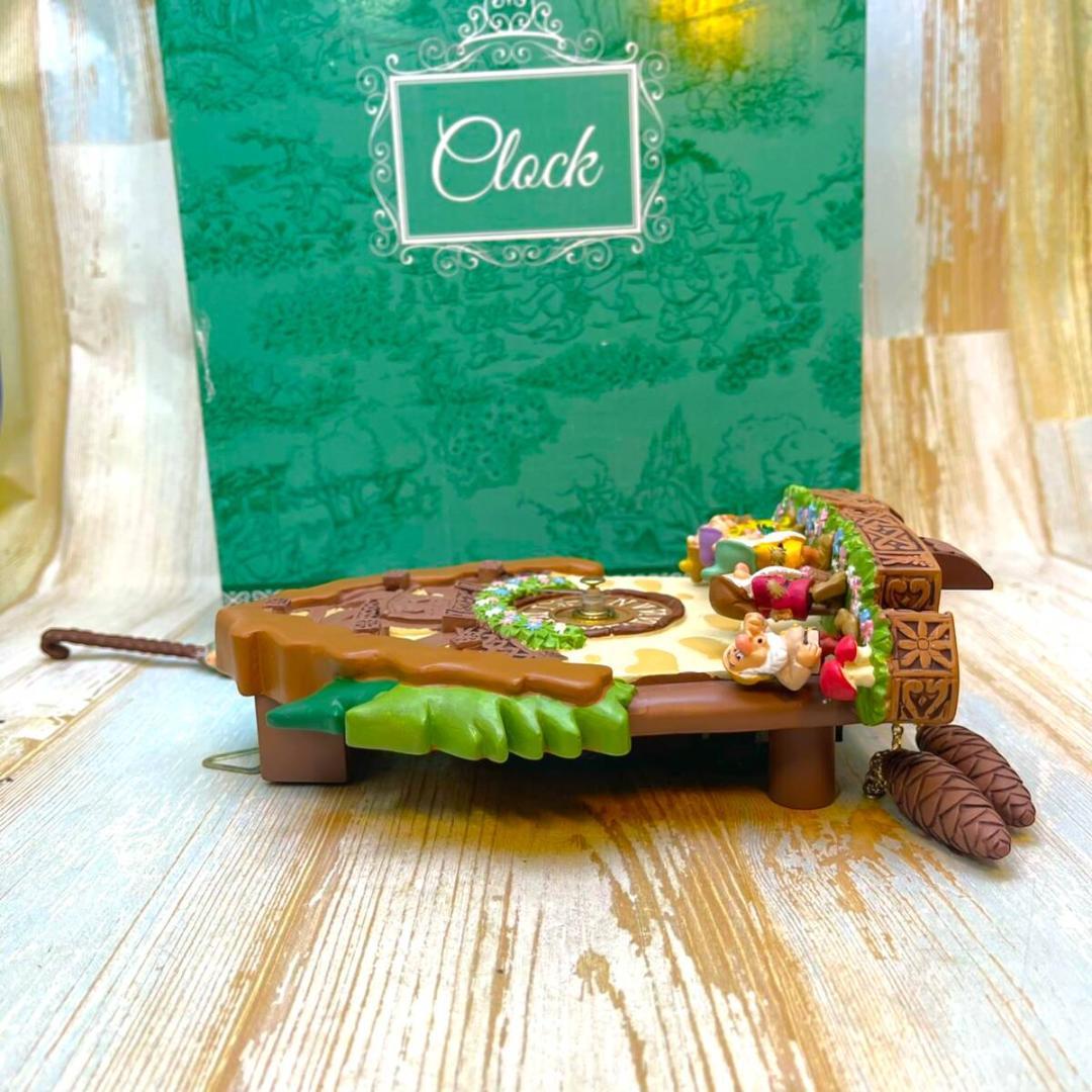 白雪姫  White 七人の小人 壁掛け時計 鳩時計 振り子 ドーピー