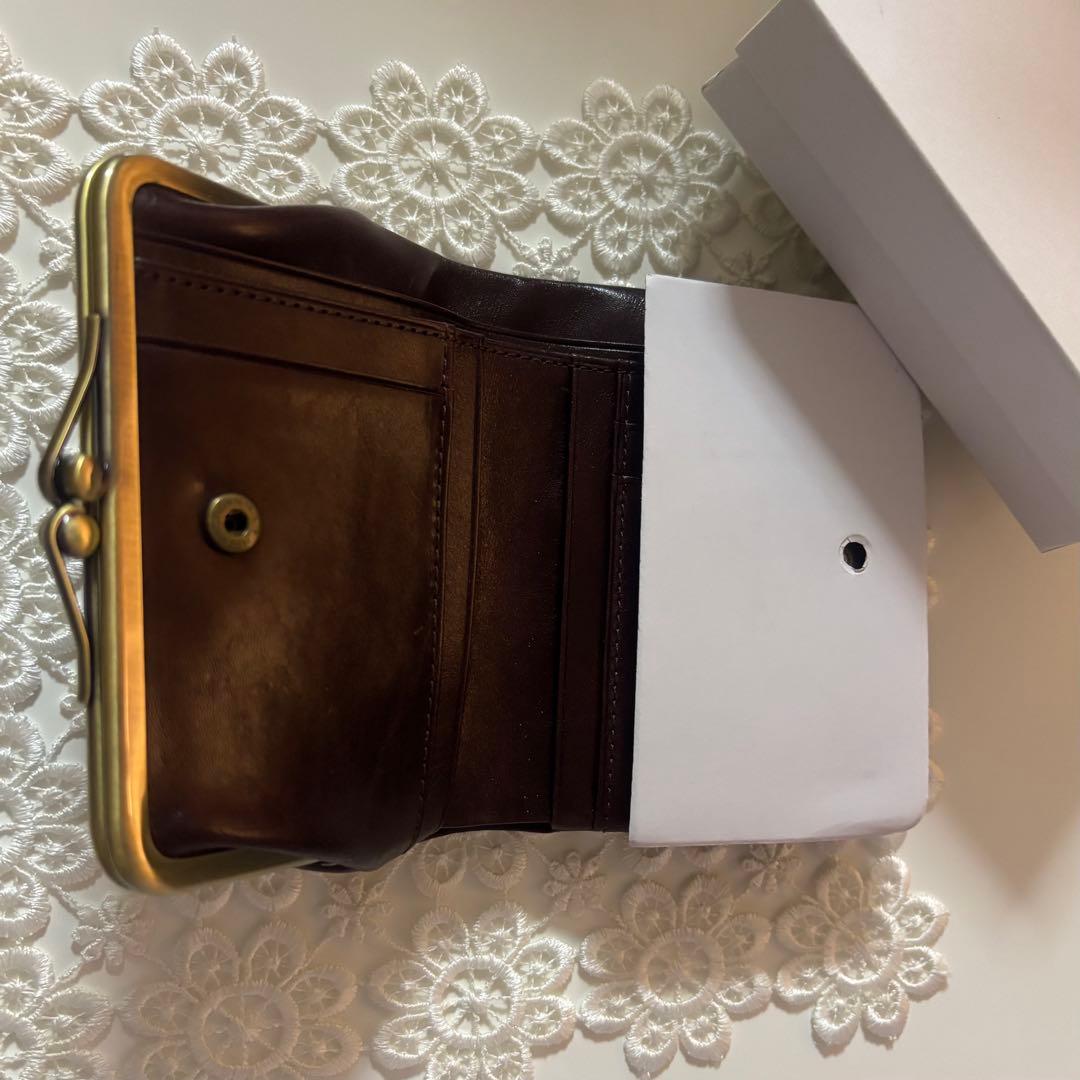 新品 Dakota ダコタ【リードクラシック2】がま口財布 二つ折り財布 チョコ