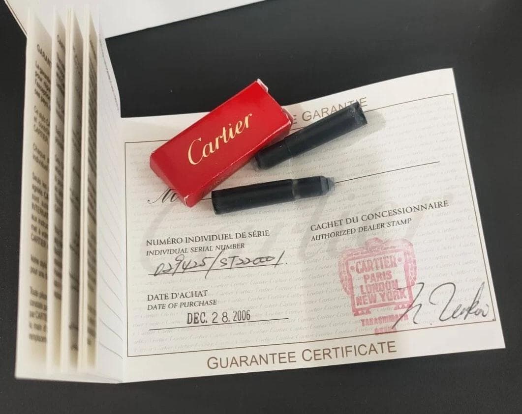 未使用 Cartier パシャ ドゥ カルティエ 万年筆 ペン先18K プラチナ