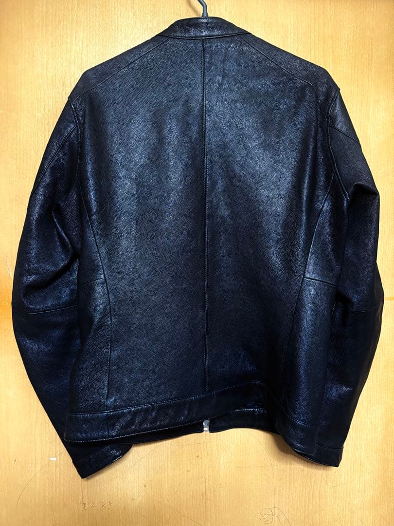 BEAUTY & YOUTH ブラック　レザー　ライダース L used ヤギ革