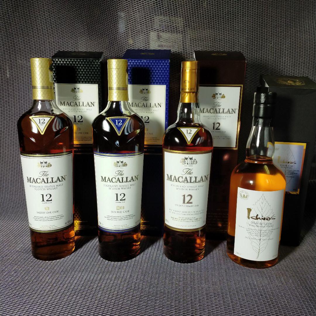 マッカラン12年 旧ボトル　他イチローズ モルト　合計4本