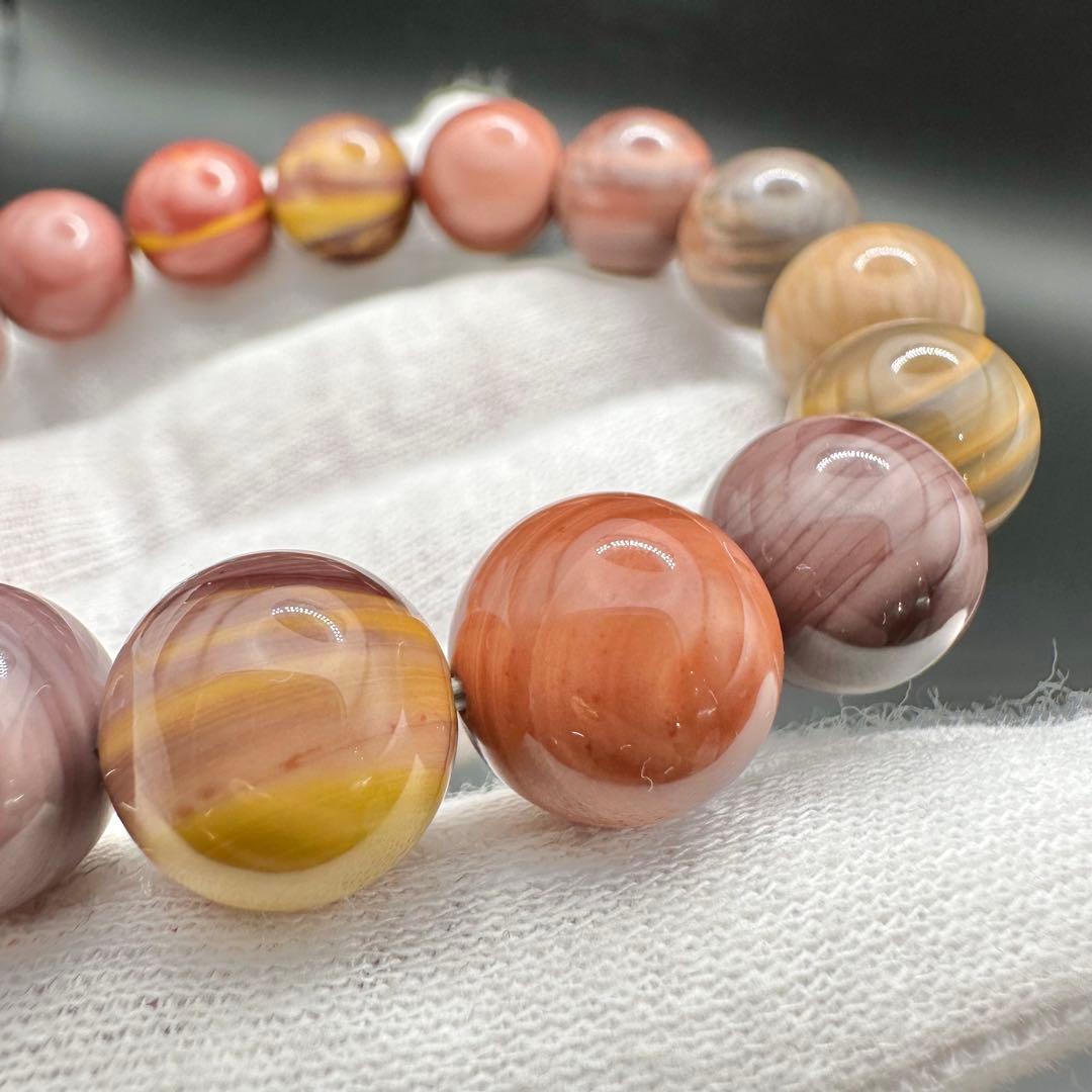 珍しい色味！！　トロピカルカラー　天眼アラシャンメノウ　ブレスレット