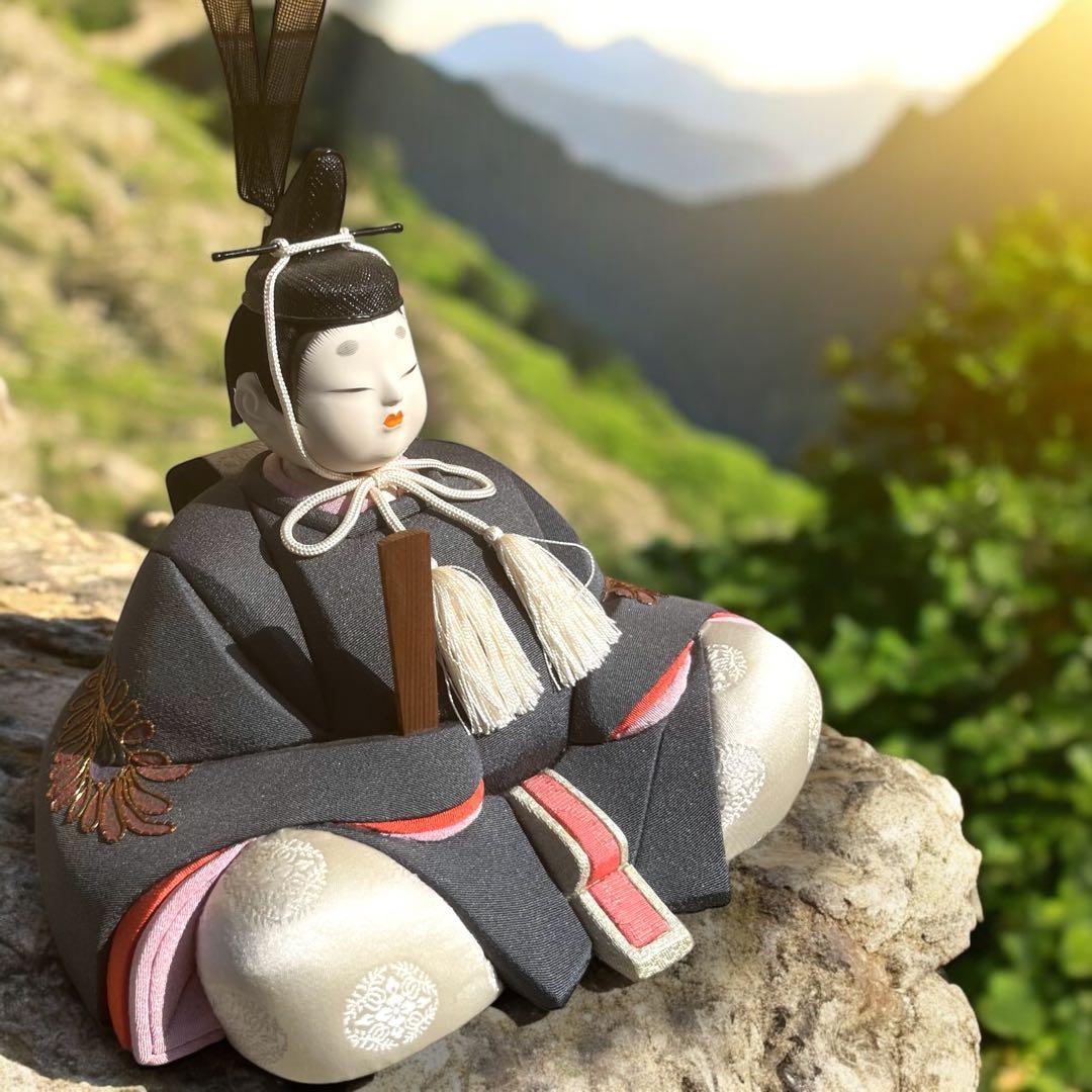 え 雛人形 無形文化財人形師 鈴木賢一 天宇 共箱 江戸 木目込み 人形