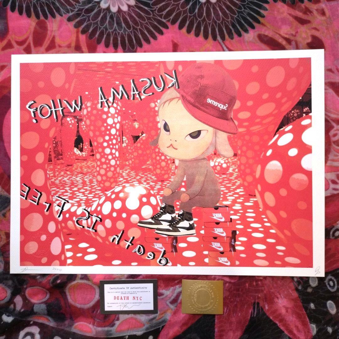 death nyc 世界限定100枚　奈良美智　草間彌生