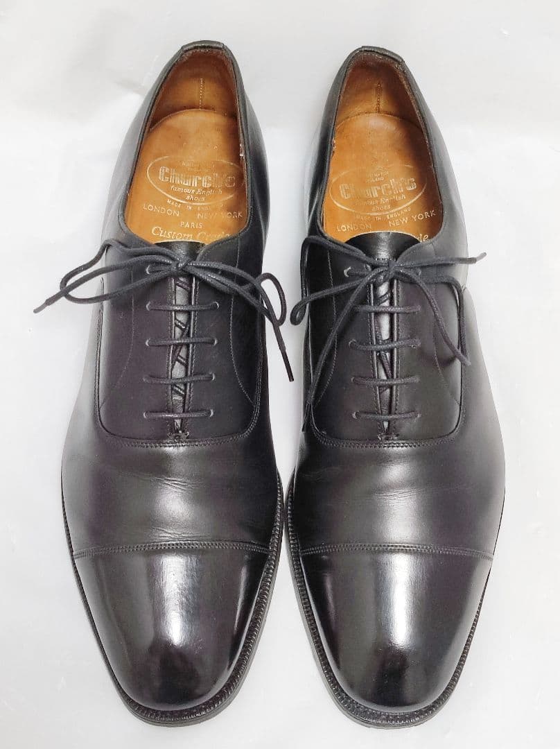 church's 旧チャーチ ストレートチップ 内羽根 革靴 10D 3都市