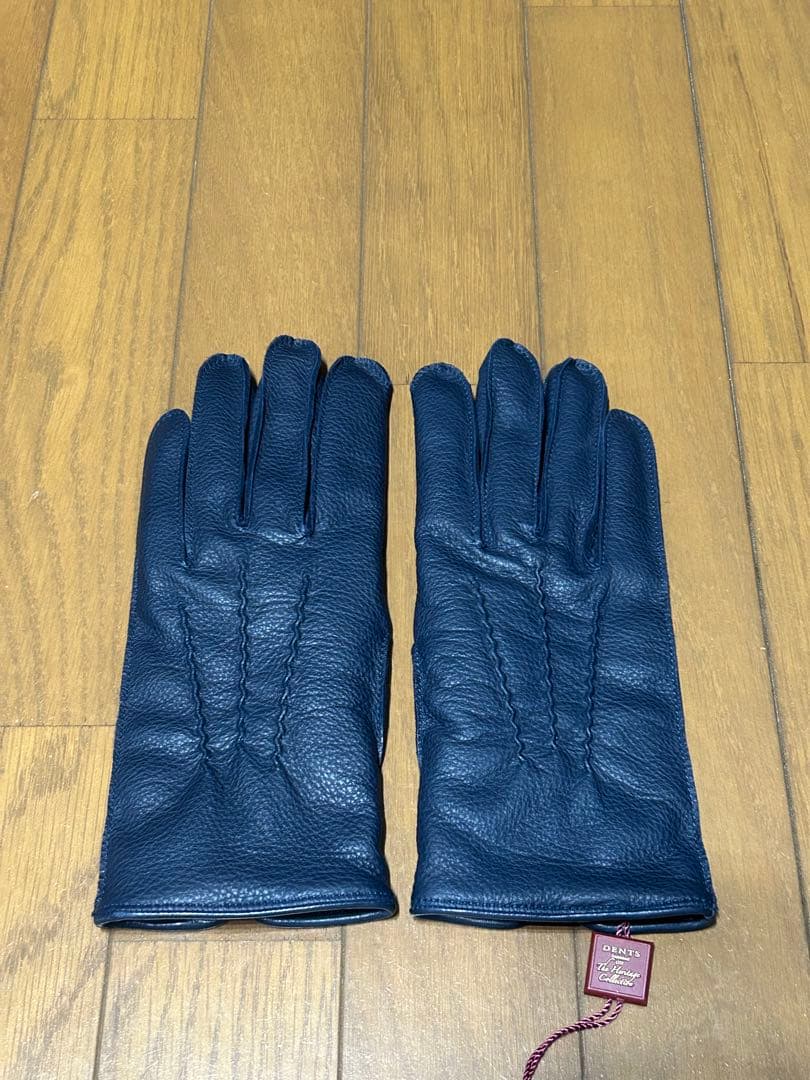 【SONOFRI】DENTS ディアスキングローブ ネイビー レザー手袋