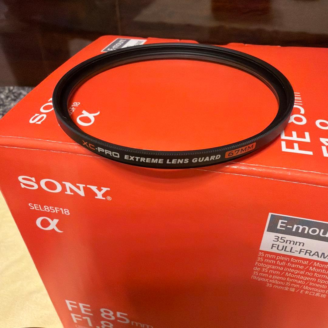 SONY FE85 F1.8 SEL85F18 フィルター付き