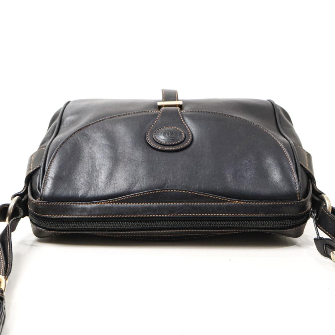 H5110-7◾️オールドグッチ　レザーショルダーバッグ Y2K