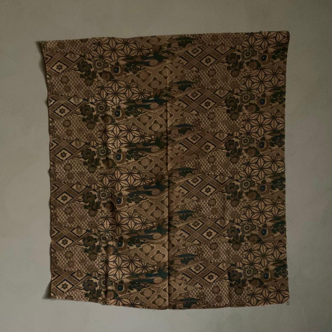 和更紗 大正更紗 木綿 和更紗の文庫本掲載柄 古道具 アンティーク 古布