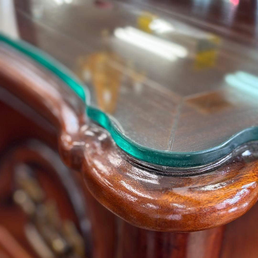 マホガニーアンティーク調 高級 大型チェスト 収納 4段チェスト