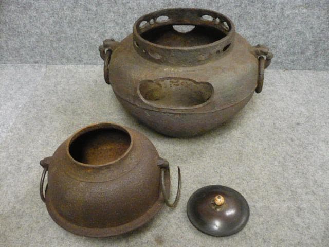 鉄製風炉釜 [B31643]