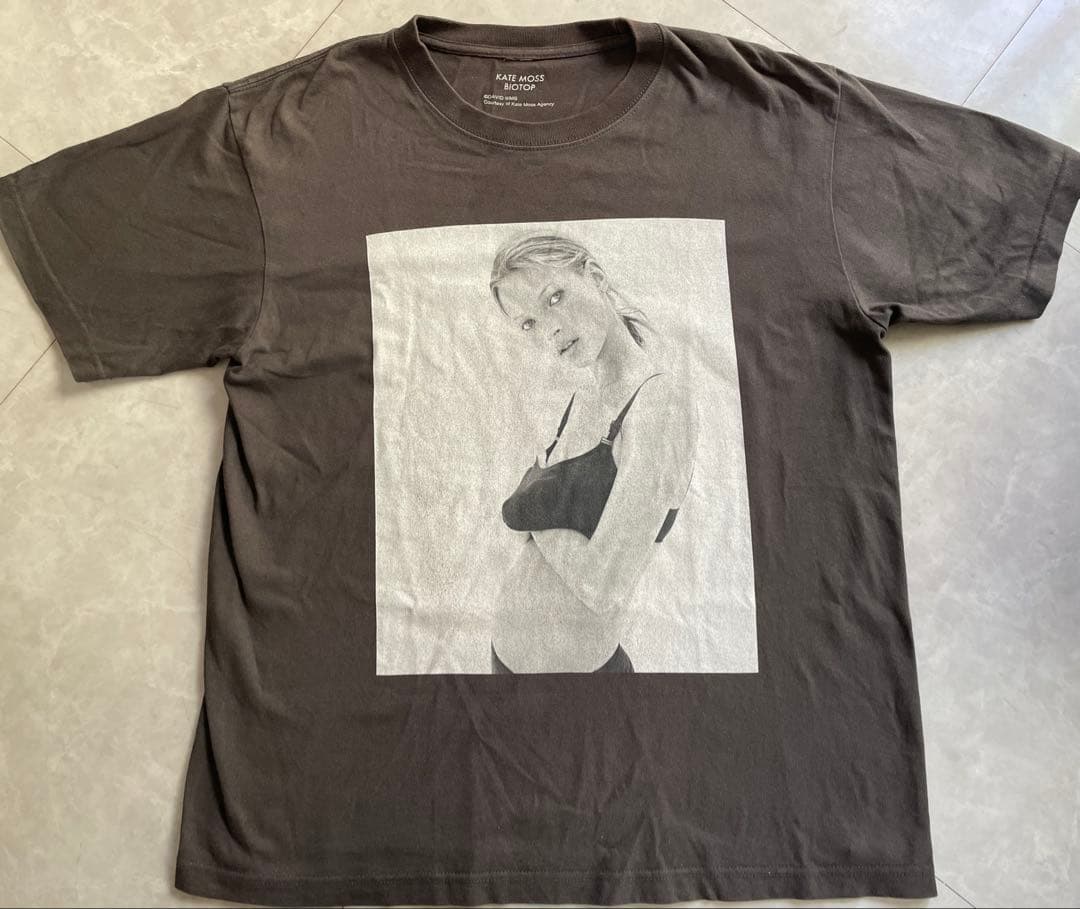 KATE MOSS BIOTOP 墨黒Tシャツ L