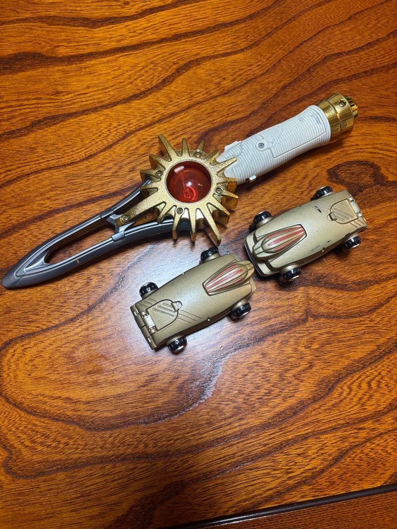 最終値下げ当時品 ガオレンジャー ジャケット Lサイズ 獣皇剣 Gフォン付き