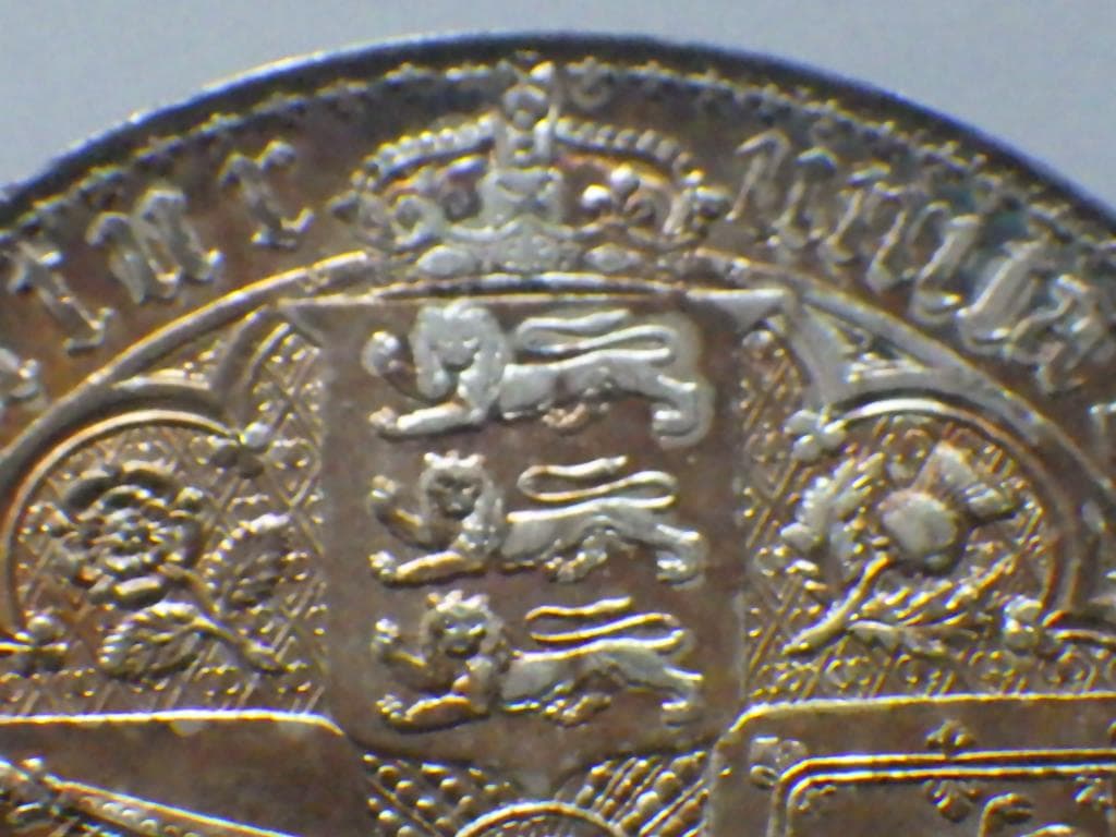 ヴィクトリア ゴチッククラウン 銀貨【銀貨保証】アンティーク M2411869