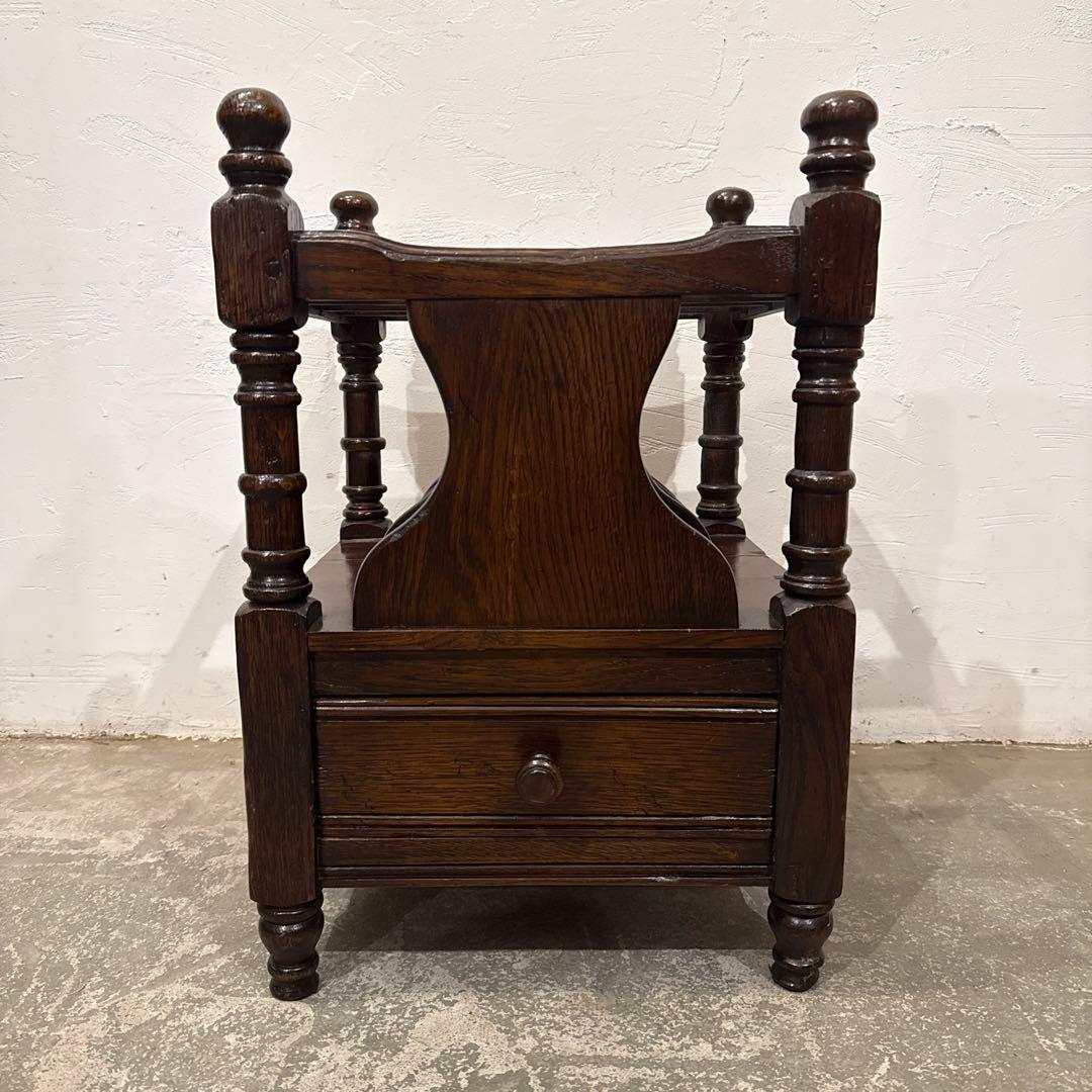 ヴィンテージ　マガジンラック　引き出し付き　1