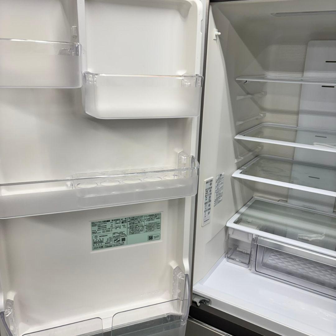 517 日立大型冷蔵庫 300L強 自動製氷 1〜4人暮らし用 左開き　シルバー