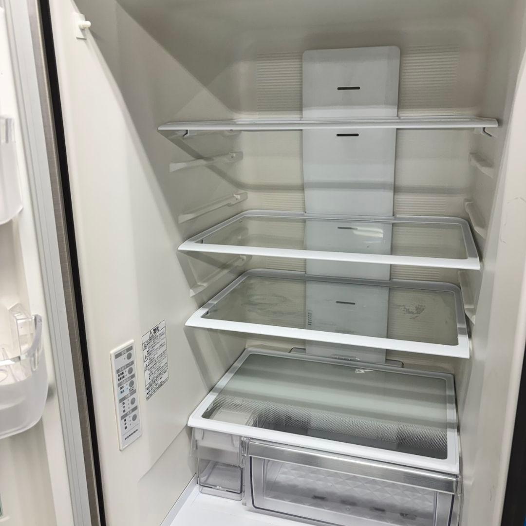 517 日立大型冷蔵庫 300L強 自動製氷 1〜4人暮らし用 左開き　シルバー