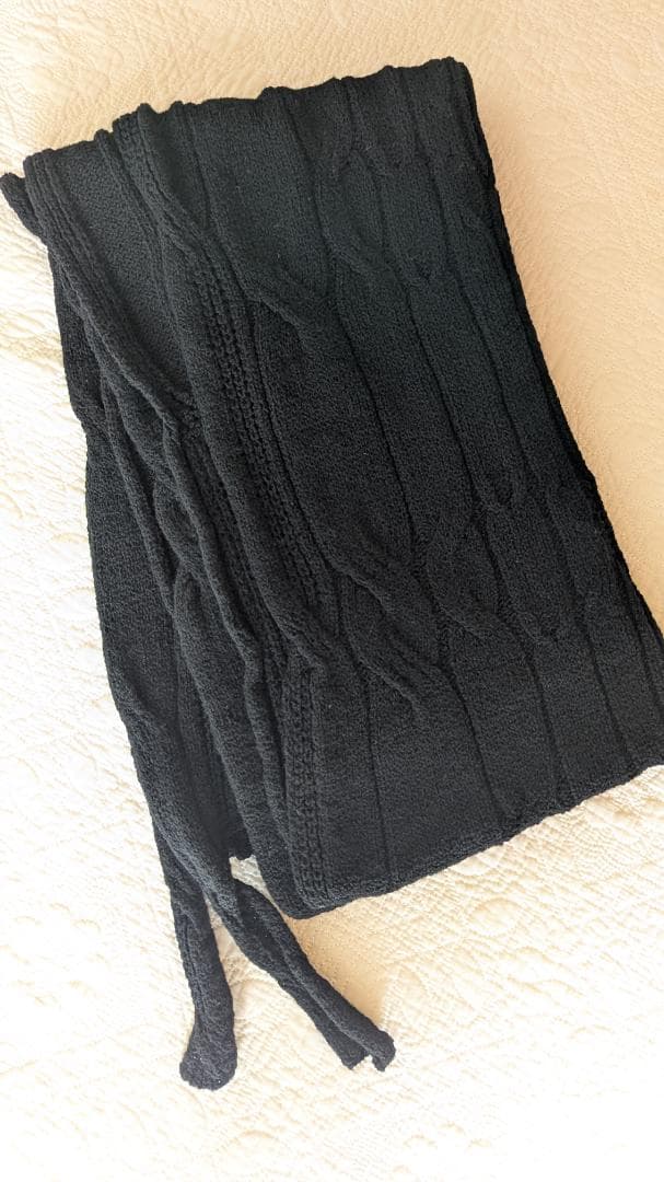 2021 未使用　ババグーリ　ウールケーブル編みマフラー　ヨーガンレール