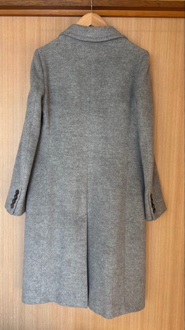 【Max Mara】グレー チェスターコート（小さな虫食い有り）