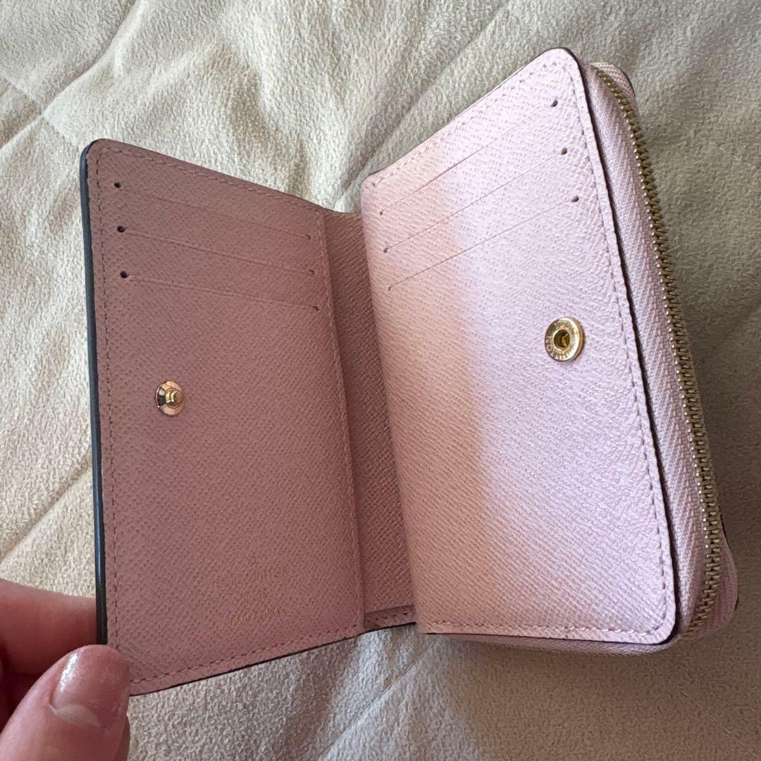 最終値下げ⭐︎ LOUIS VUITTON 二つ折り財布 ピンク/ブラウン
