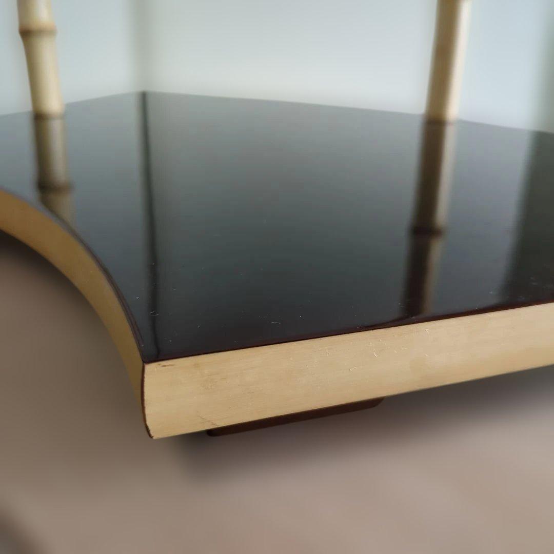 扇面棚 即中斎好 茶道具　棚　木製　漆器　組み立て式　在銘　木箱