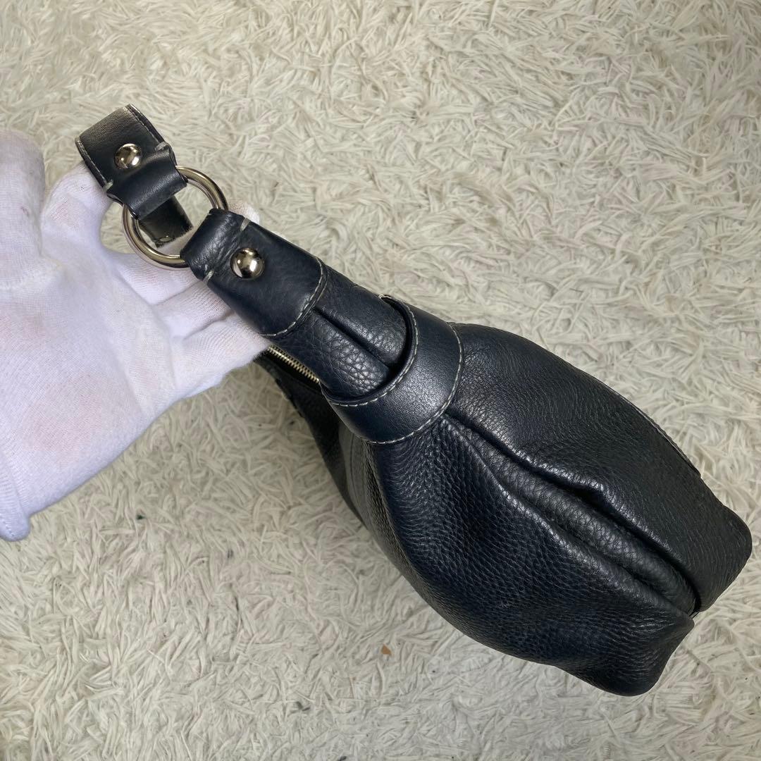 バッグ vintage coach old soho half moon black