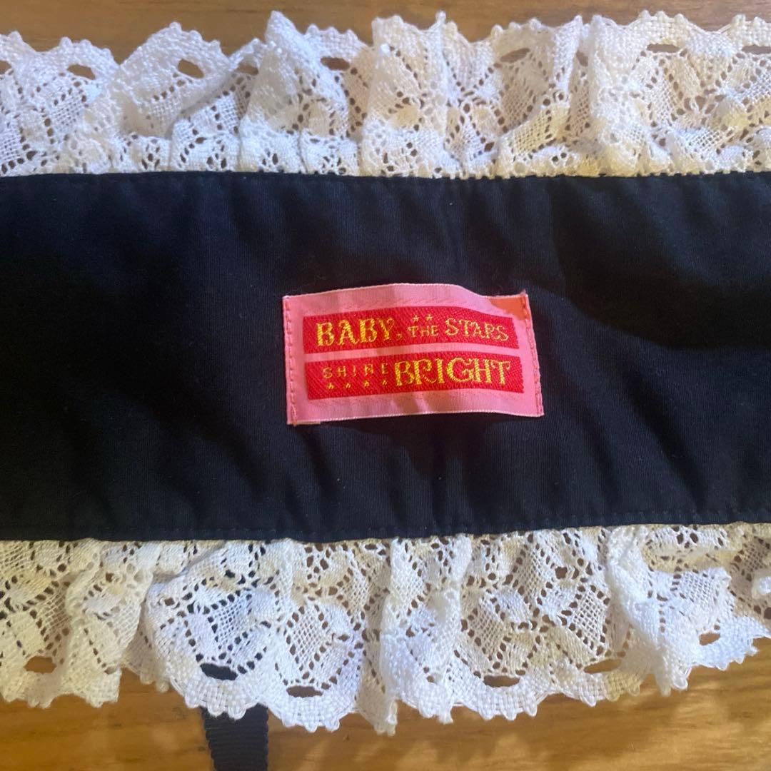 ベイビーザスターズシャインブライト ロゼリーナスピンドールヘッドドレス 黒×白