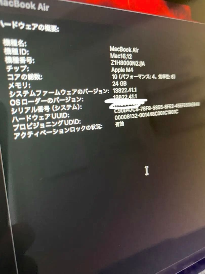 MacBook Air M4 13インチ 24GB 1TB