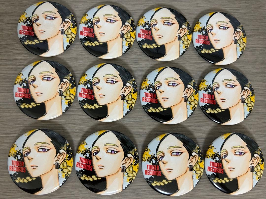 東京リベンジャーズ 東リベ タワレコ 原画 灰谷蘭 缶バッジ