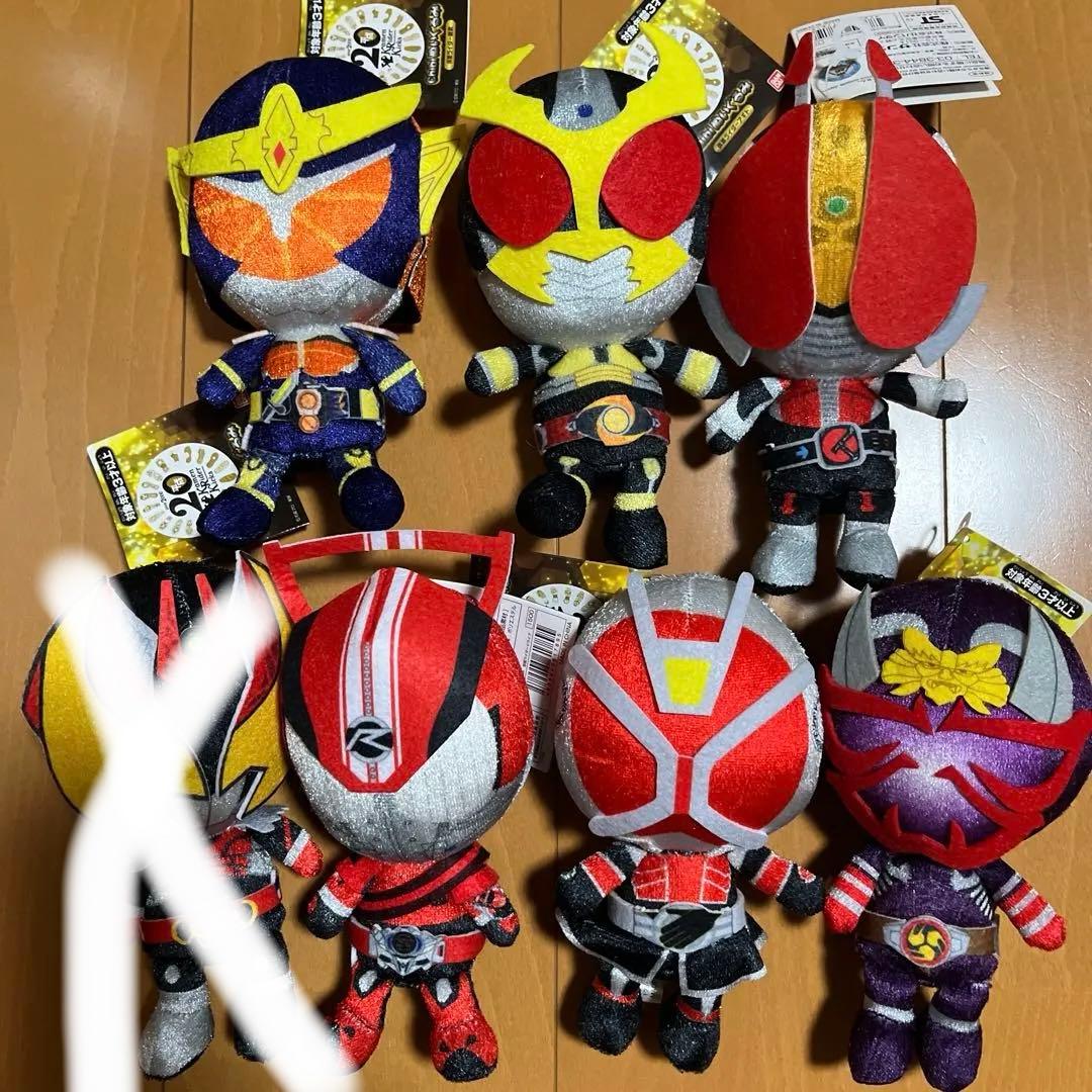仮面ライダー 平成20 chibi ぬいぐるみ 6個 まとめ売り