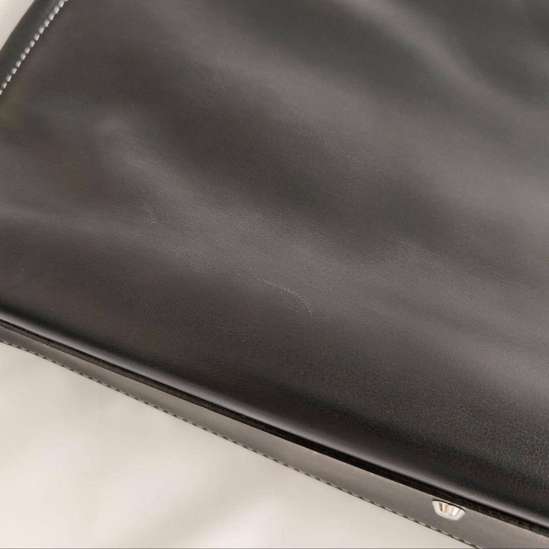 【美品】土屋鞄　プロータ　ビジネスバッグ　ブリーフケース　防水　黒　レザー