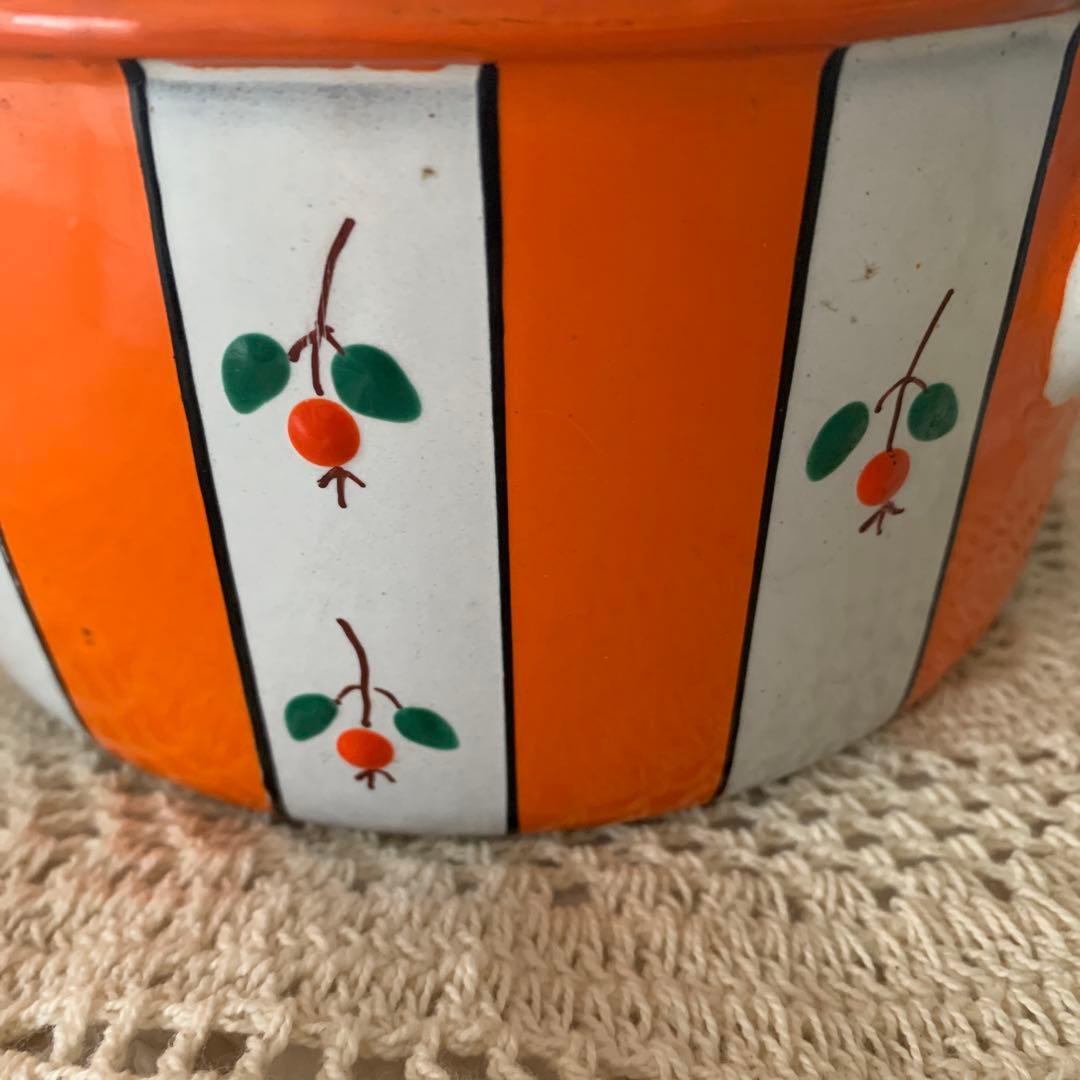 【sale】フランス　アンティーク 1920年代⋈琺瑯鍋　ソースパン　ミルクパン