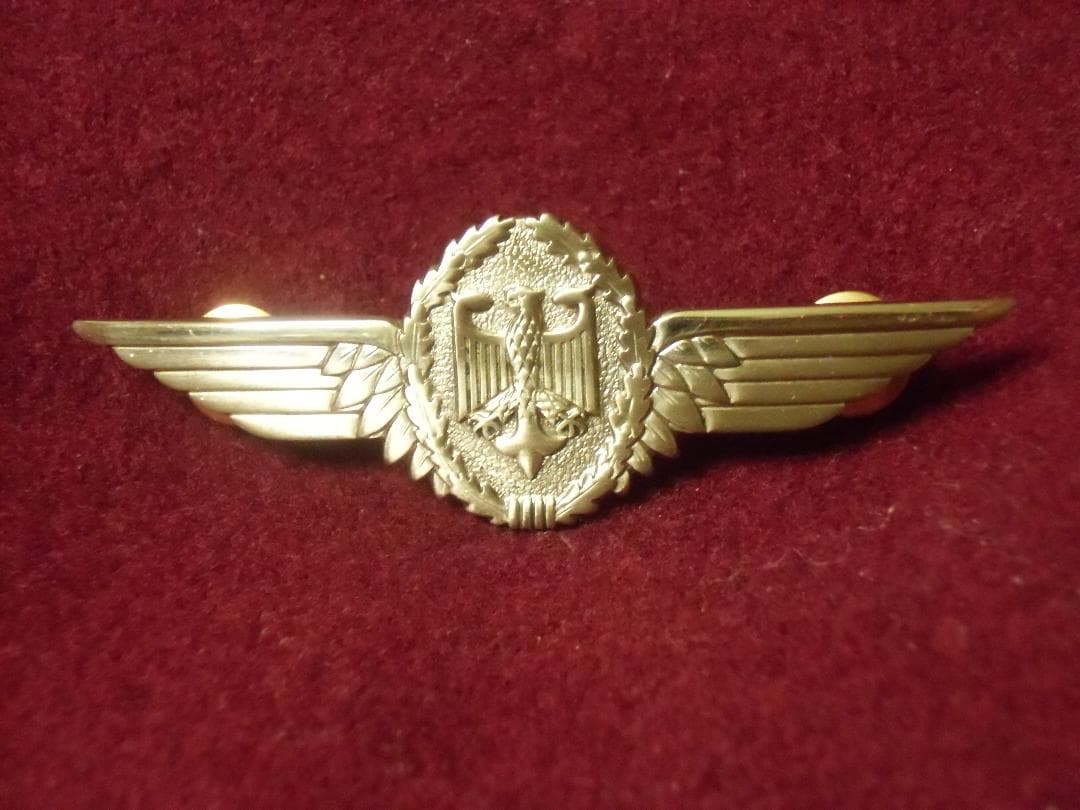 ＢＷドイツ軍/連邦軍＊パイロット章/２級/ＳＩＬＢＥＲ章（実物）