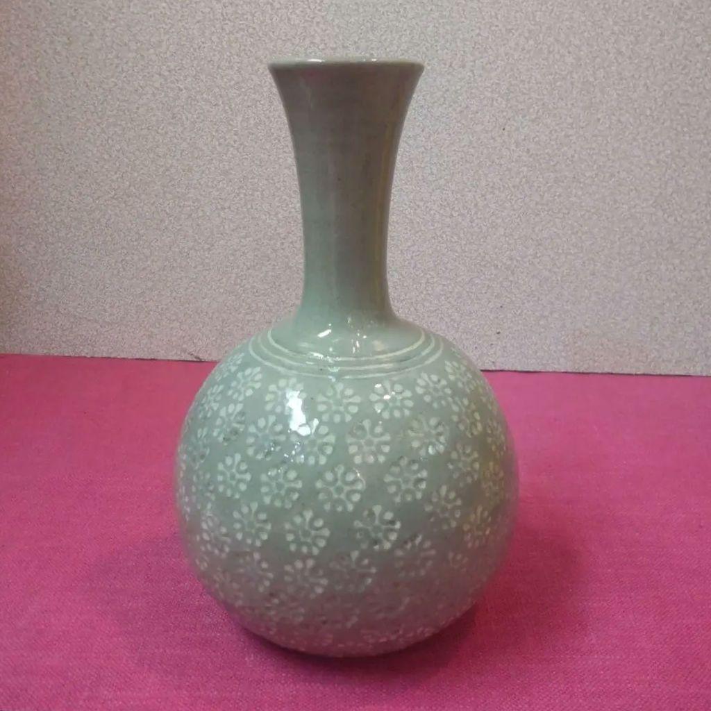 81*Z203陶芸 茶道具 花瓶 花生け 水次