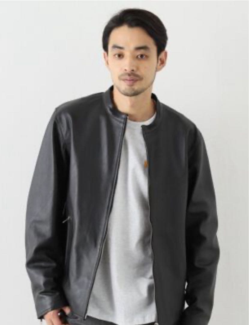 シープレザー シングルライダースジャケット Single Rds