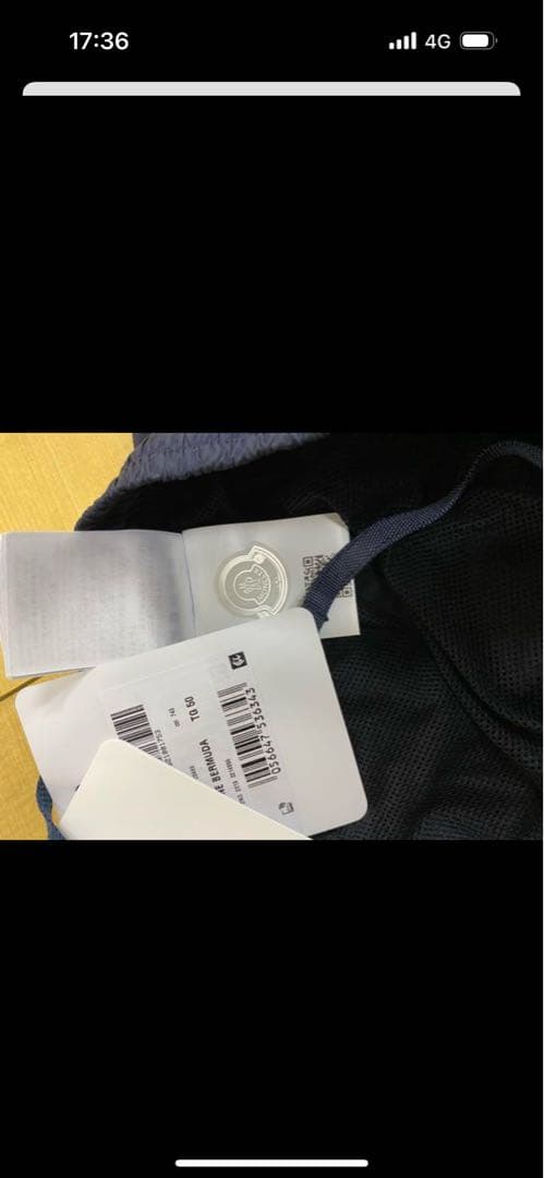 MONCLER ネイビー 水着　モンクレールPANTALONEBERMUDA