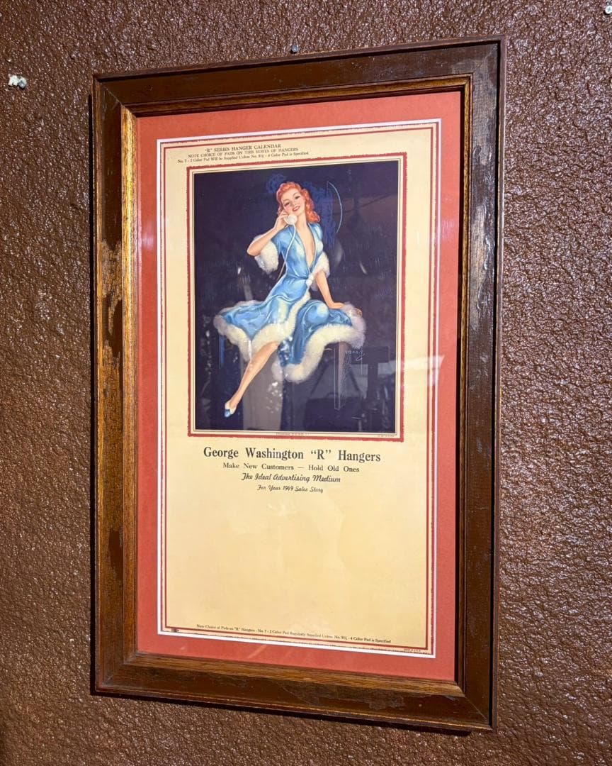 1949 Wood Frame Vintage Poster ポスター